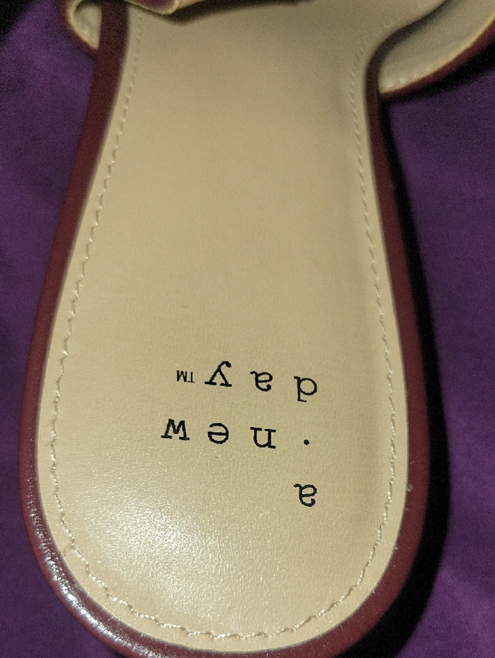 a new day Burgundy Pointed Slingback Heels (Wore Once!) - Picture 5 of 5